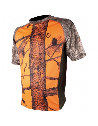 Tee-Shirt Manches Courtes Camo Orange...