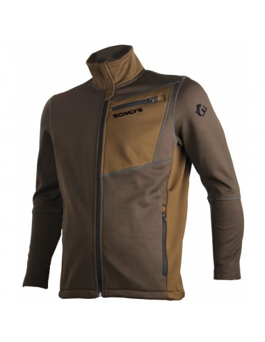 Blouson Polar-Sen Bicolore Marron -...