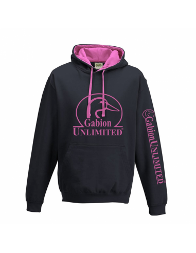 Sweat Femme Noir/Rose - GABION UNLIMITED