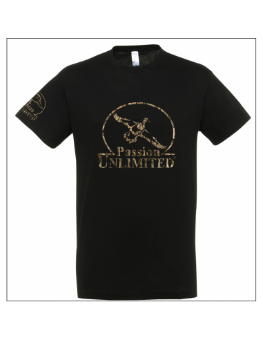 T-Shirt Noir Passion Unlimited -...