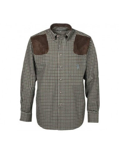 Chemise Chasse Sologne Marron/Vert -...