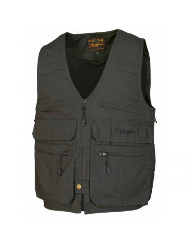 Gilet De Chasse Sac Double Kaki Rip...