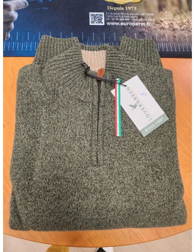 Pull Lambswool Kaki Taille 3XL -...